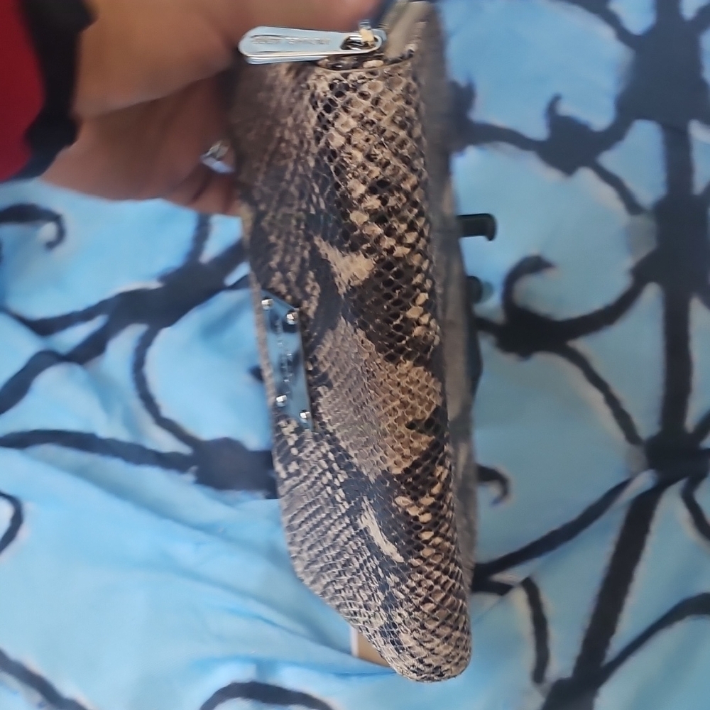 Michael Kors Snake Print Wallet - Tan and Black - Picture 8 of 10